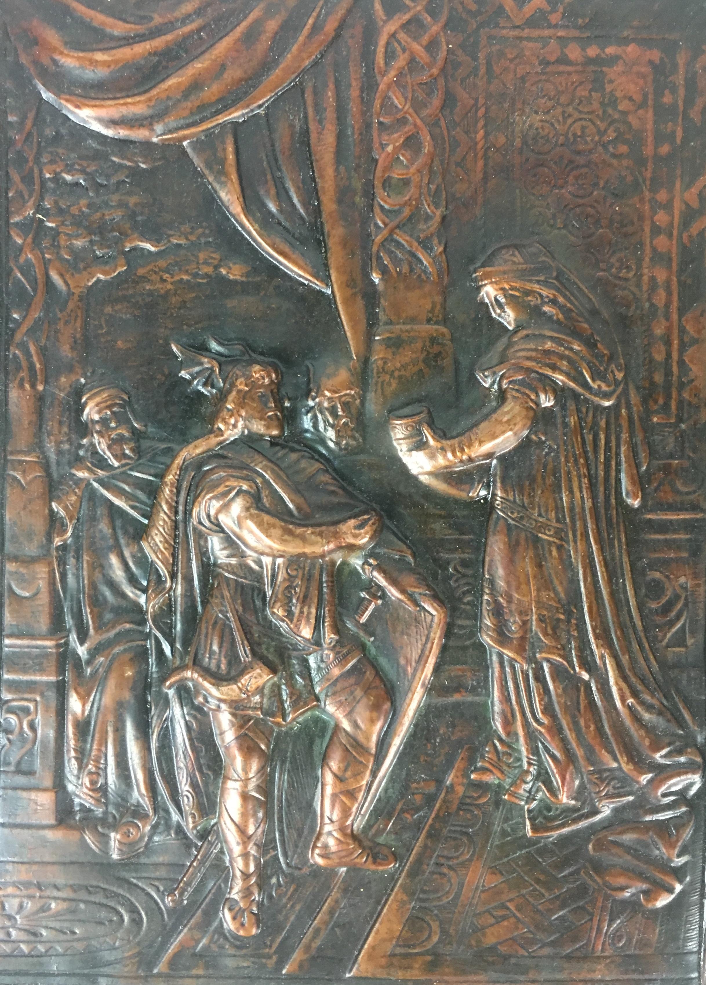 copper relief art