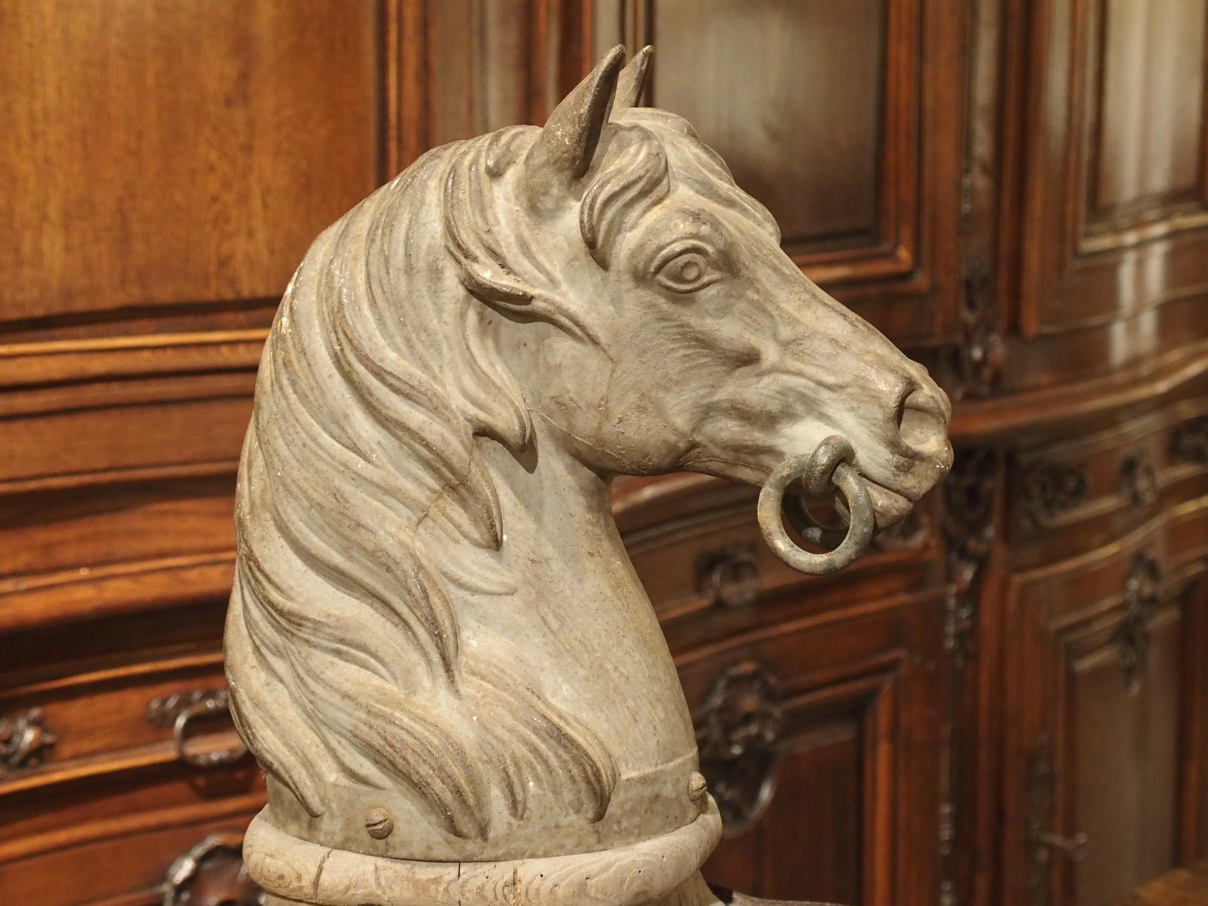 Cast 19th Century French Hitching Post Ornament