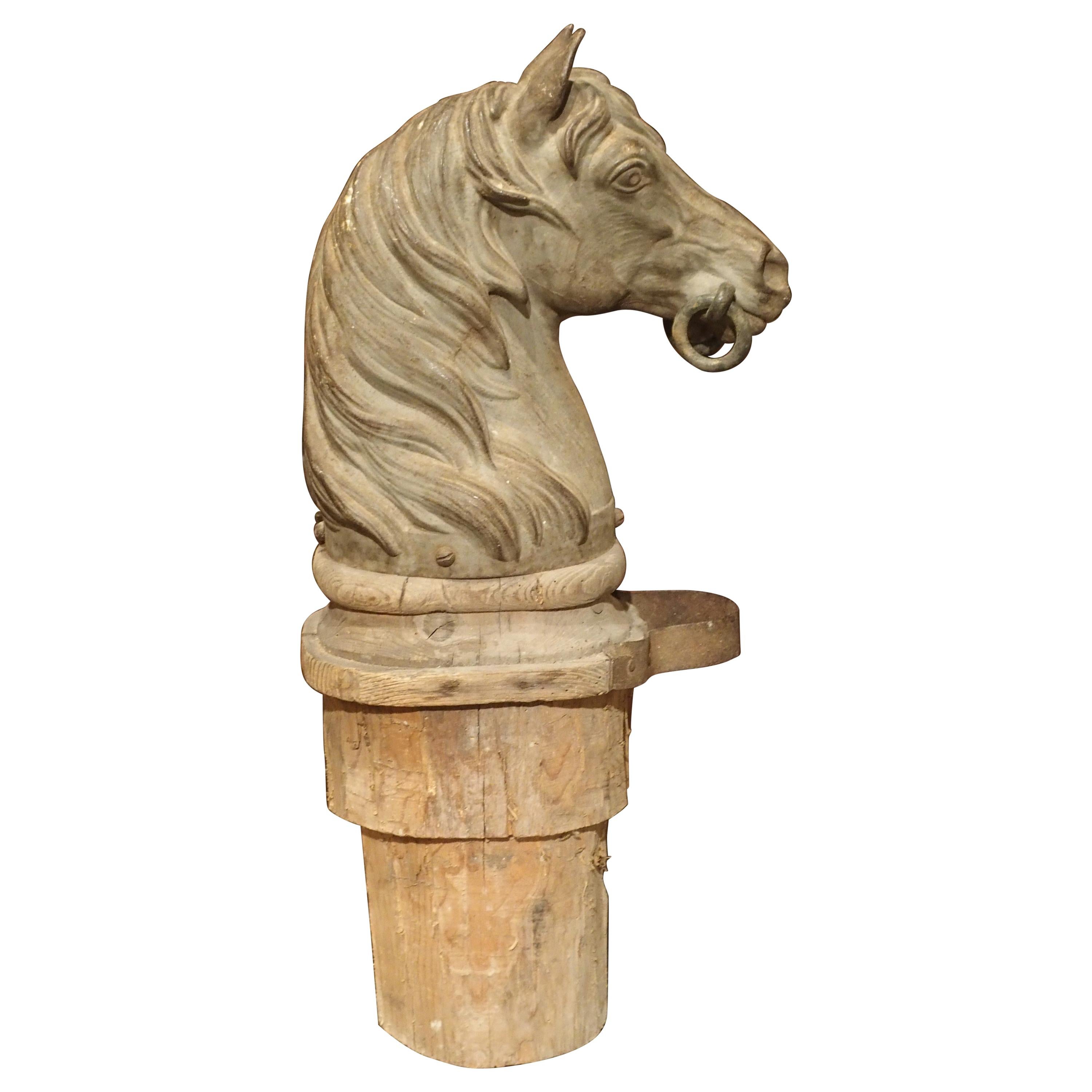 19th Century French Hitching Post Ornament