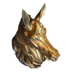 19th Century French Horse Wall Mount Sculpture