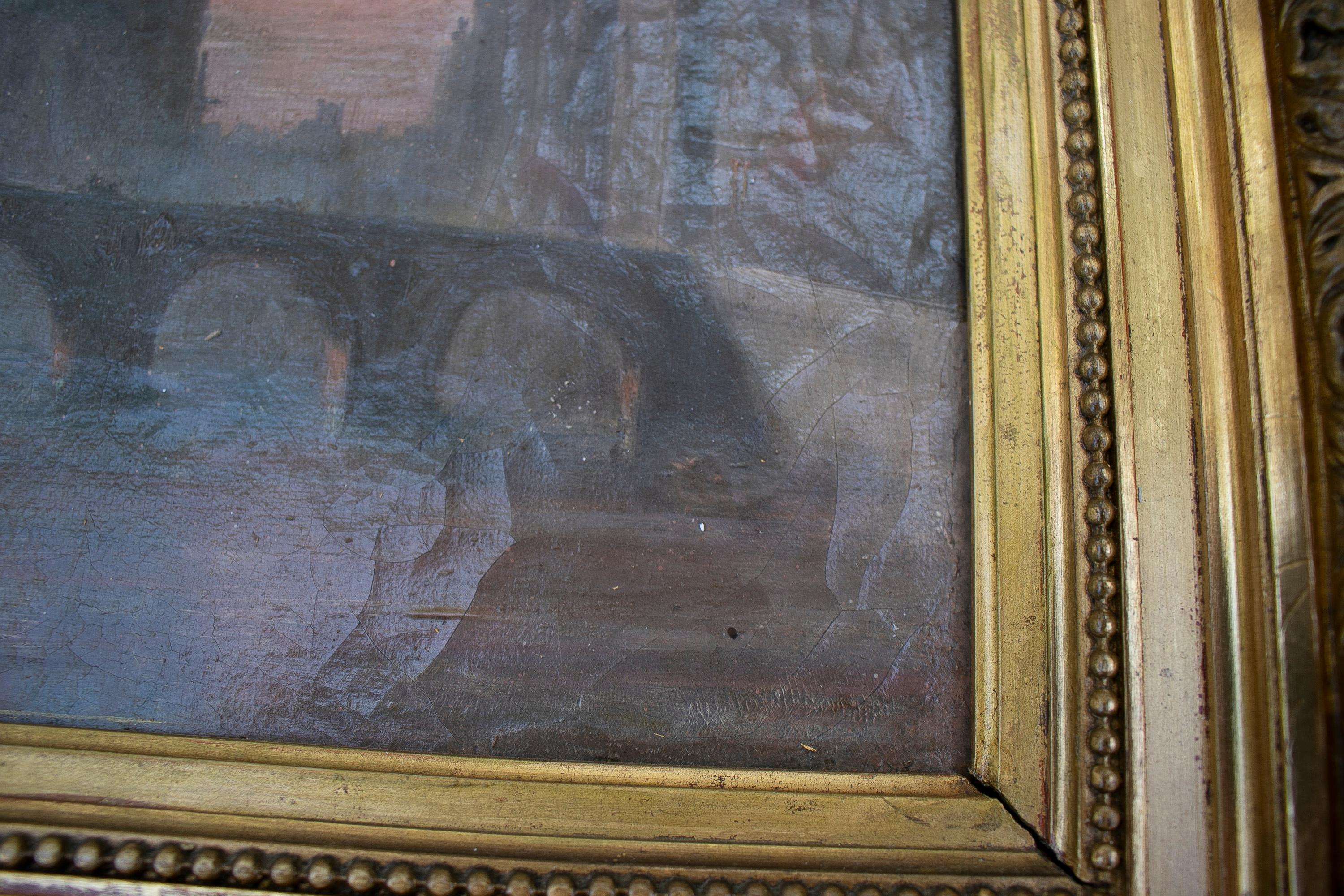 Paysage impressionniste français du 19ème siècle de Paris de Notre Dame sur le Senna en vente 7