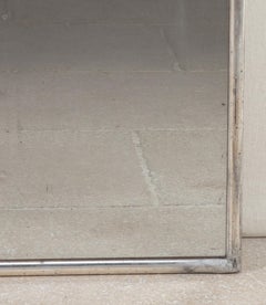 19th Century French Impressionist Period Silver Bistro Mirror
