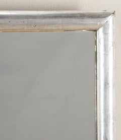 19th Century French Impressionist Period Silver Bistro Mirror