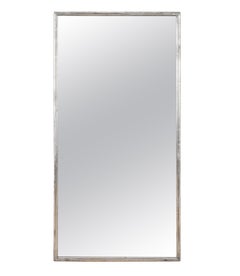 19th Century French Impressionist Period Silver Bistro Mirror