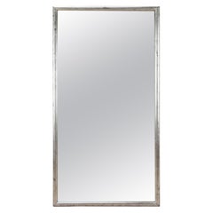 19th Century French Impressionist Period Silver Bistro Mirror