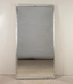 19th Century French Impressionist Period Silver Bistro Mirror