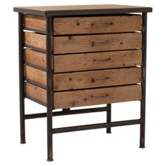 19th Century French Industrial Chest Of Drawers
