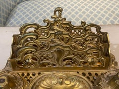 19th Century French Inkwell and Ink Stand with Letter Holder in Louis XV Style