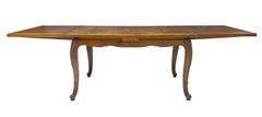 19th Century French Inlaid Fruitwood Extending Dining Table