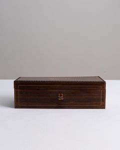 19th Century French Inlaid Glove Box