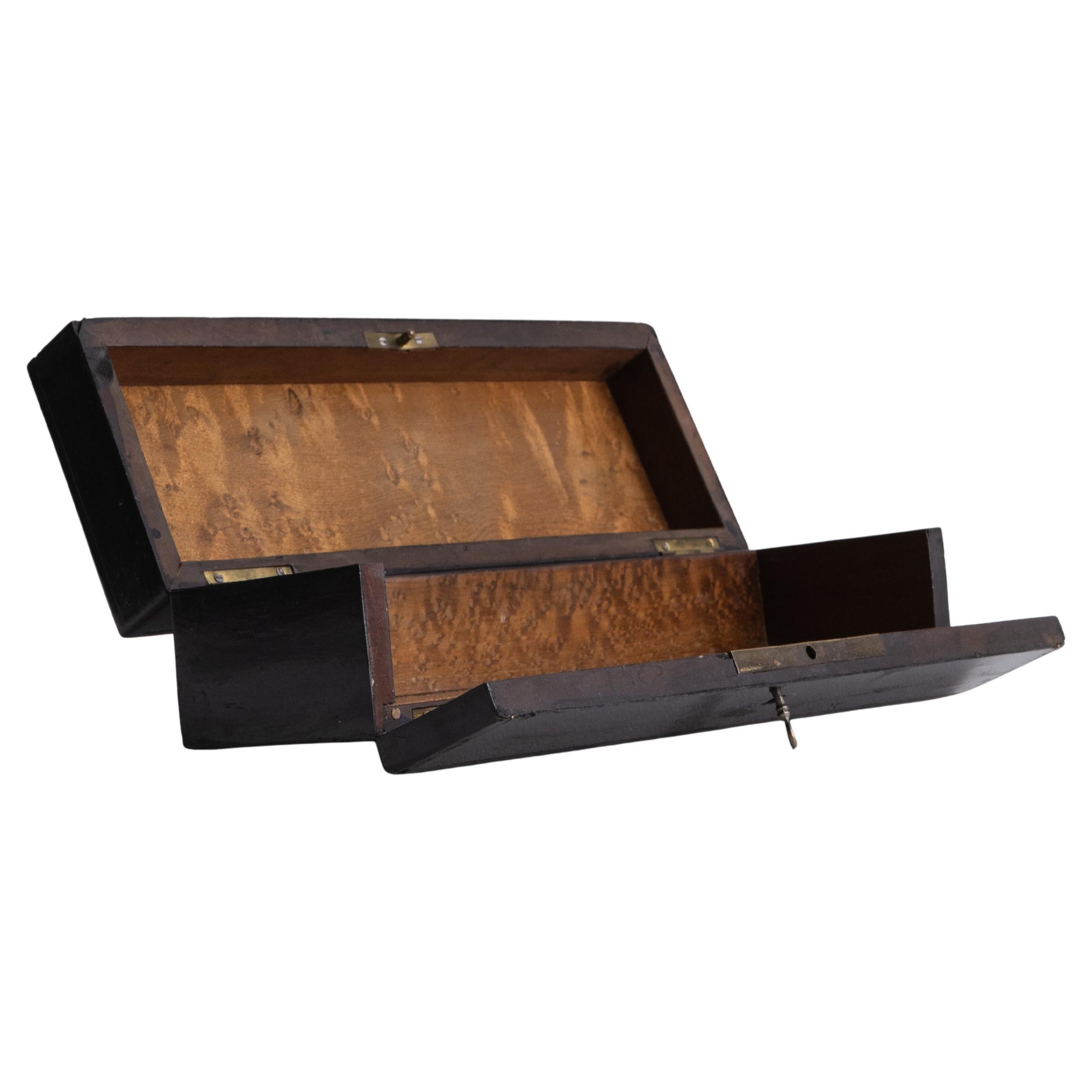 19th Century French Inlaid Glove Box