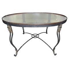 Antique 19th Century French Iron and Copper Table