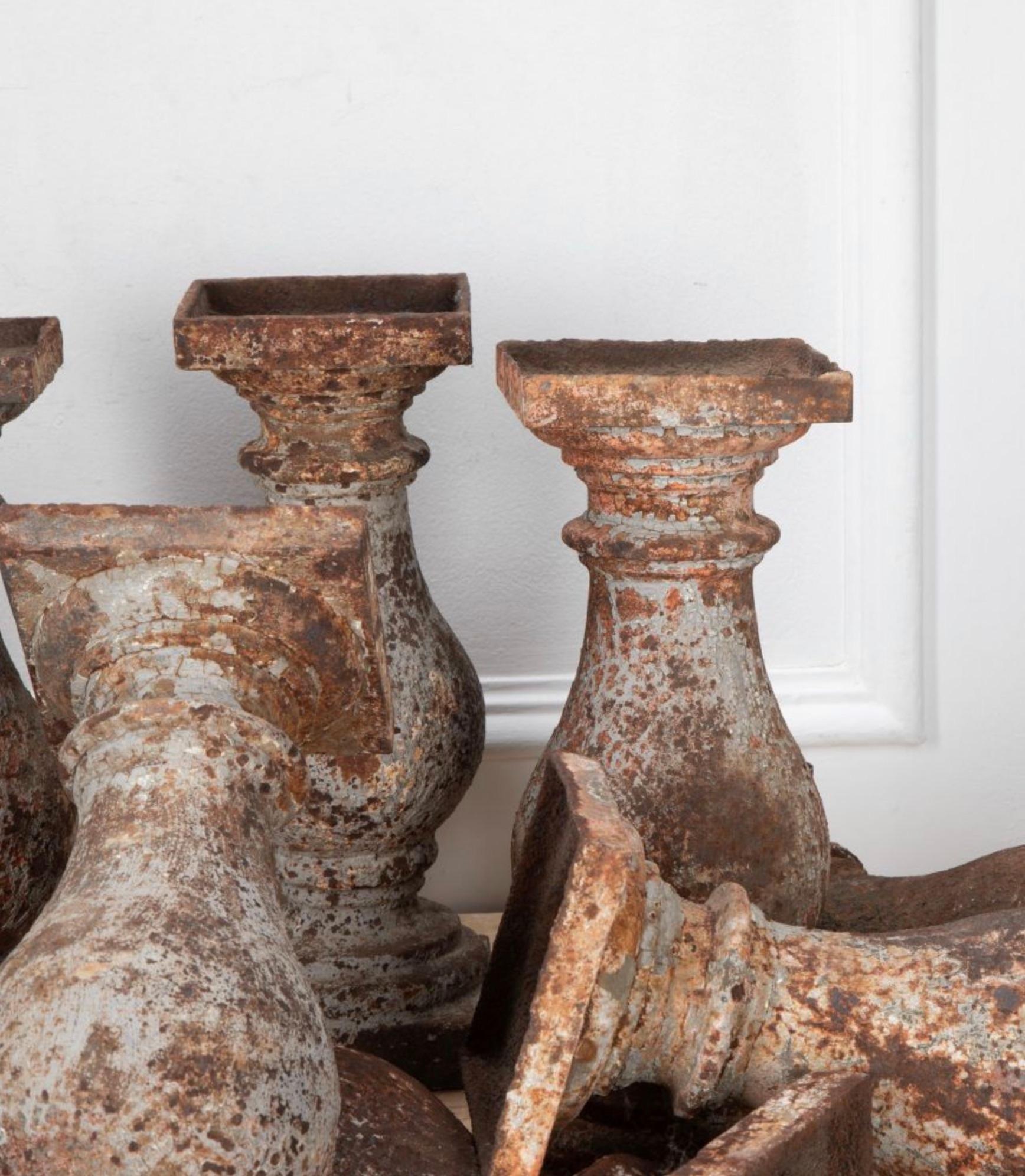 19th Century French Iron Architectural Columns For Sale 1