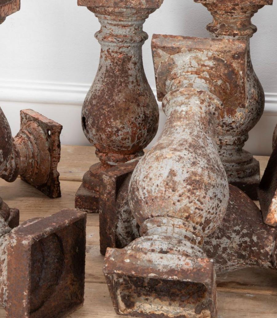 19th Century French Iron Architectural Columns For Sale 3