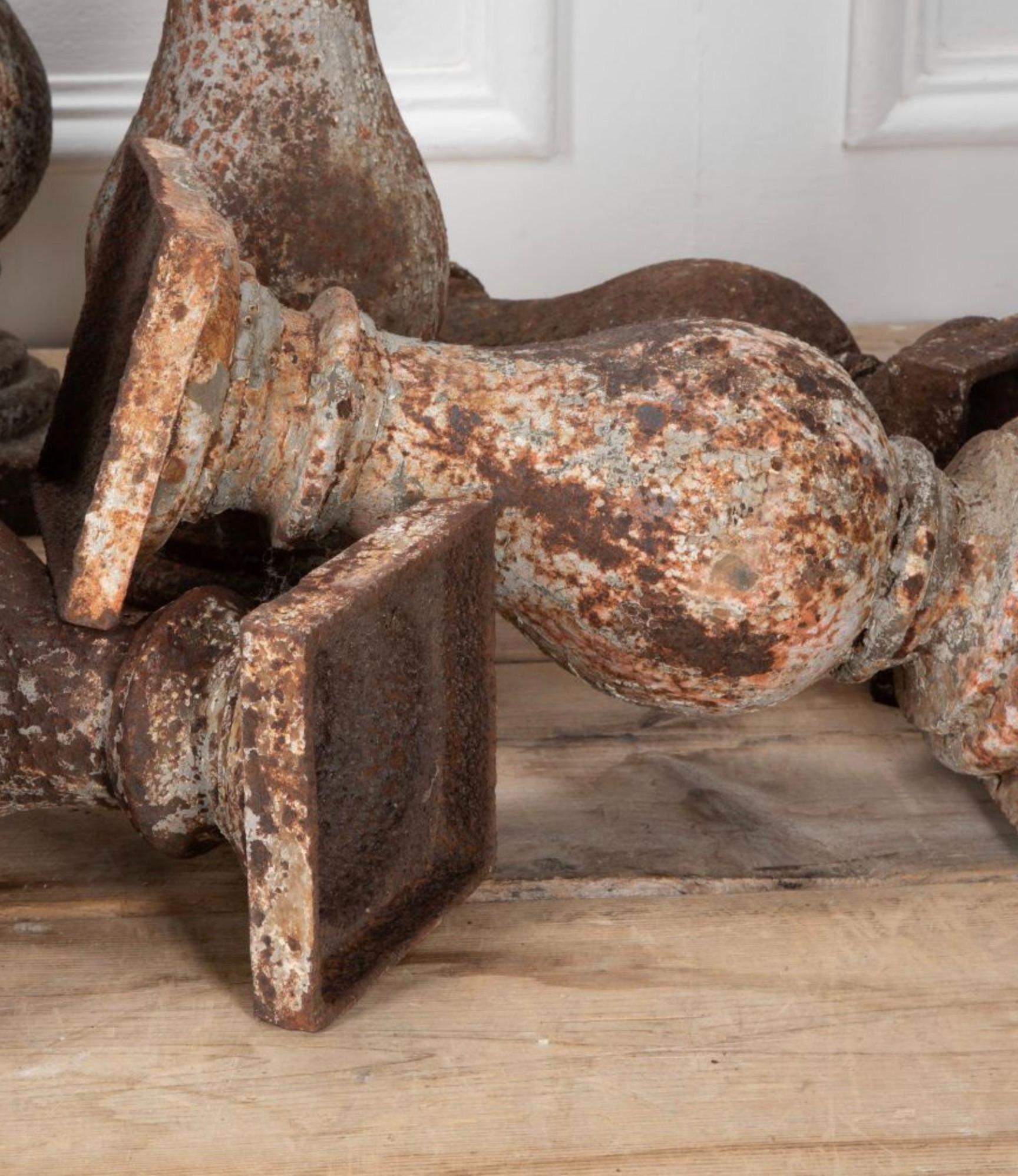 19th Century French Iron Architectural Columns For Sale 4