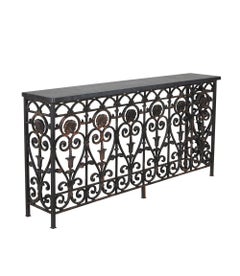19th Century French Iron Balcony Console