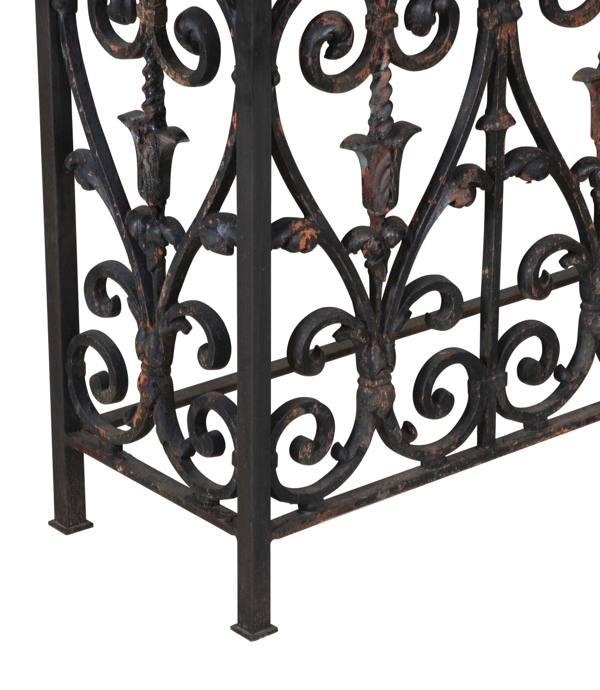 19th Century French Iron Balcony Console For Sale 1
