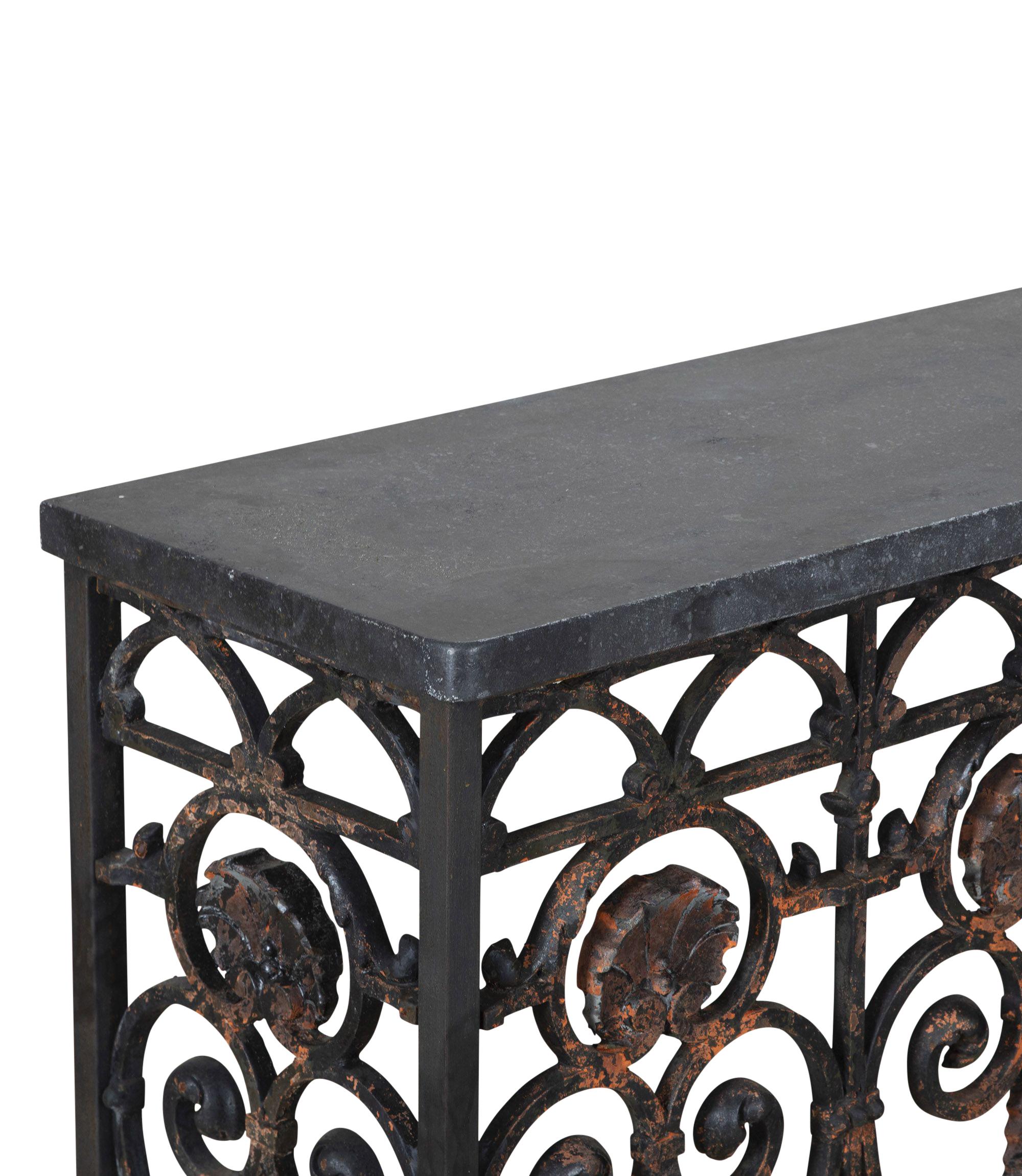 19th Century French Iron Balcony Console For Sale 2