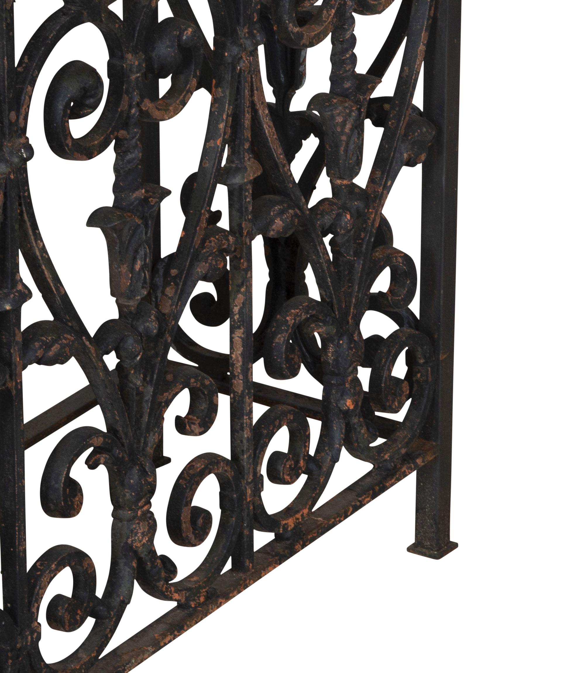 19th Century French Iron Balcony Console For Sale 3