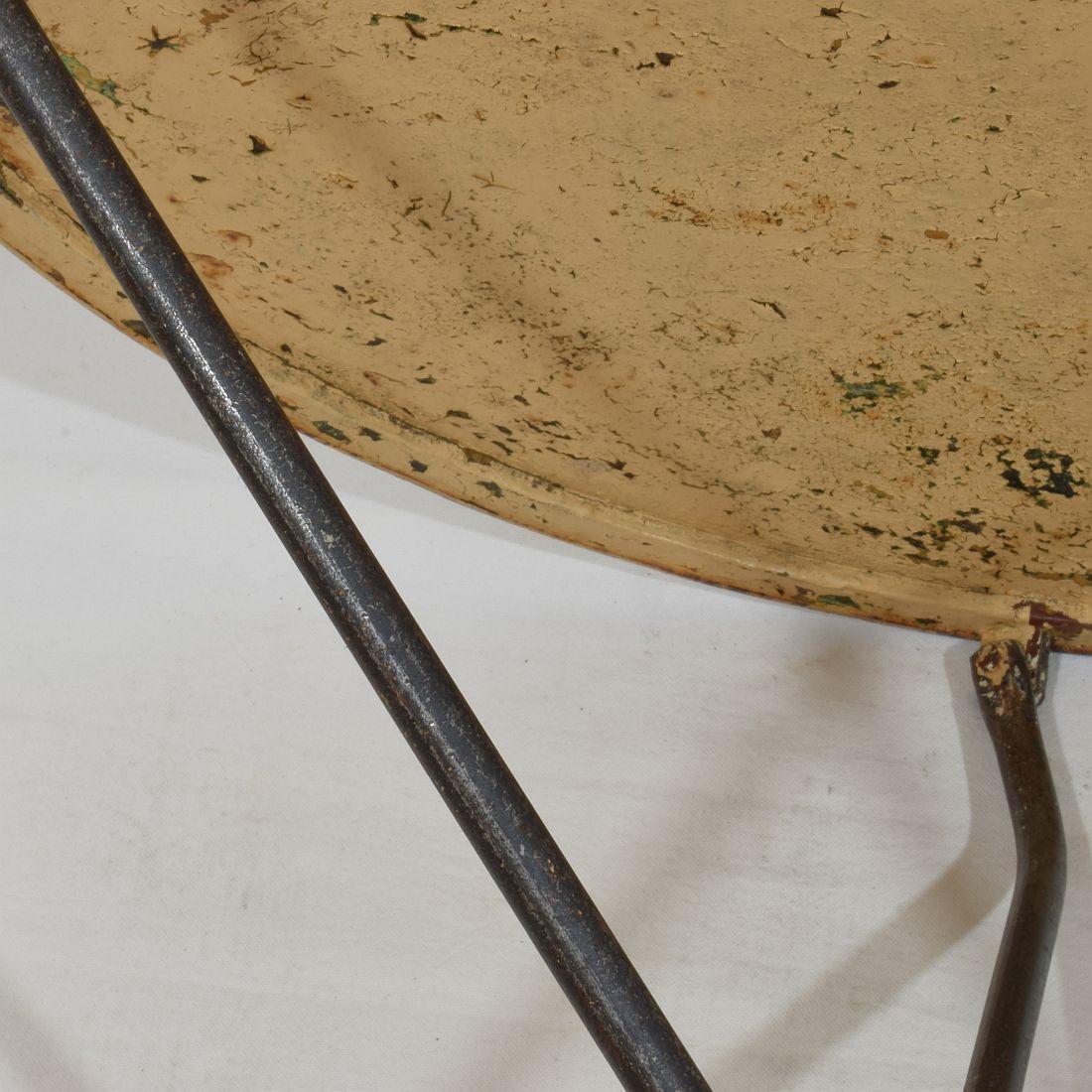 Table pliante de bistro française du 19ème siècle 14
