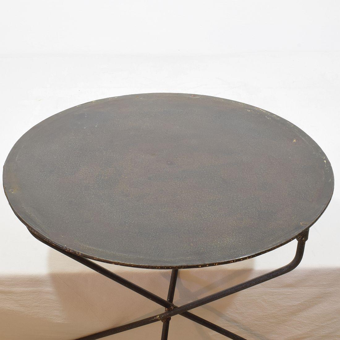Table pliante de bistro française du 19ème siècle 2