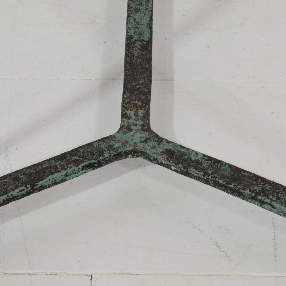 19th Century French Iron Bistro Table 7