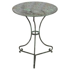 19th Century French Iron Bistro Table
