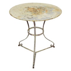 19th Century French Iron Bistro Table