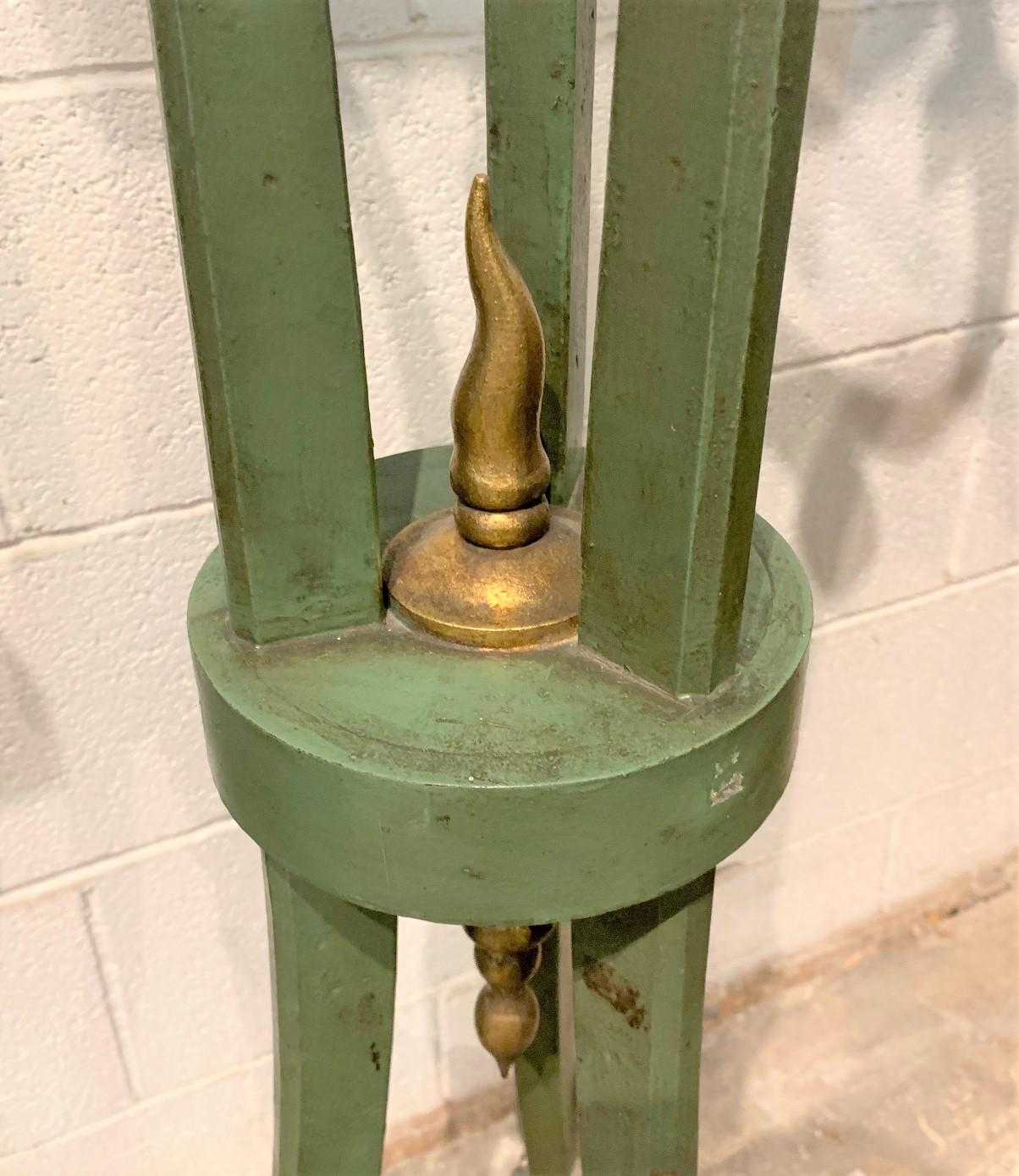 19th Century French Iron and Brass Jardiniere Planter In Good Condition In Dallas, TX