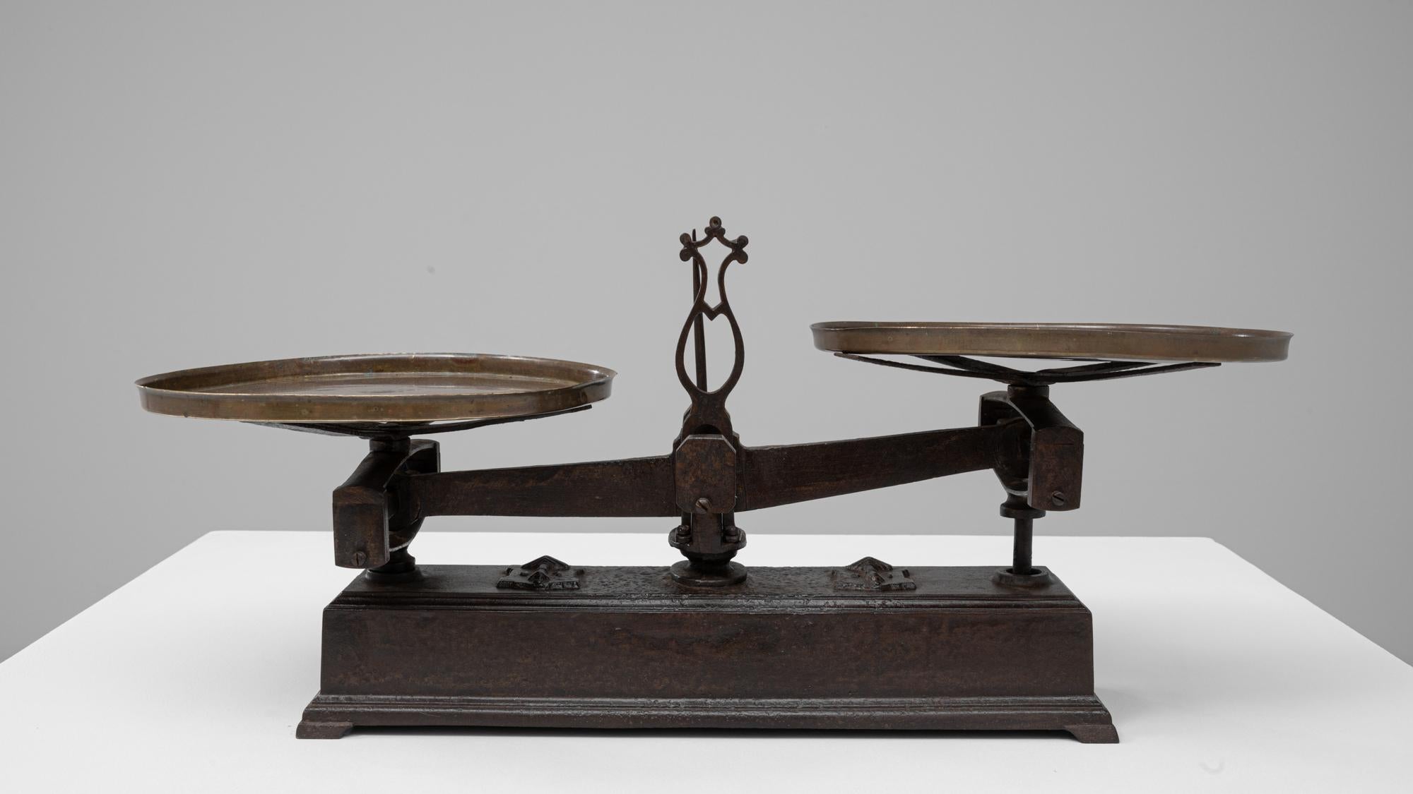 Scala francese in ferro e ottone del XIX secolo in vendita 5