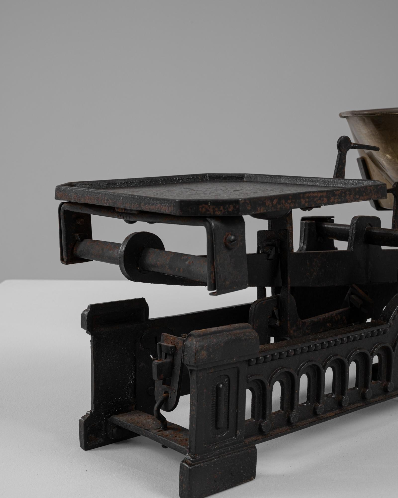 Scala francese in ferro e ottone del XIX secolo in vendita 1