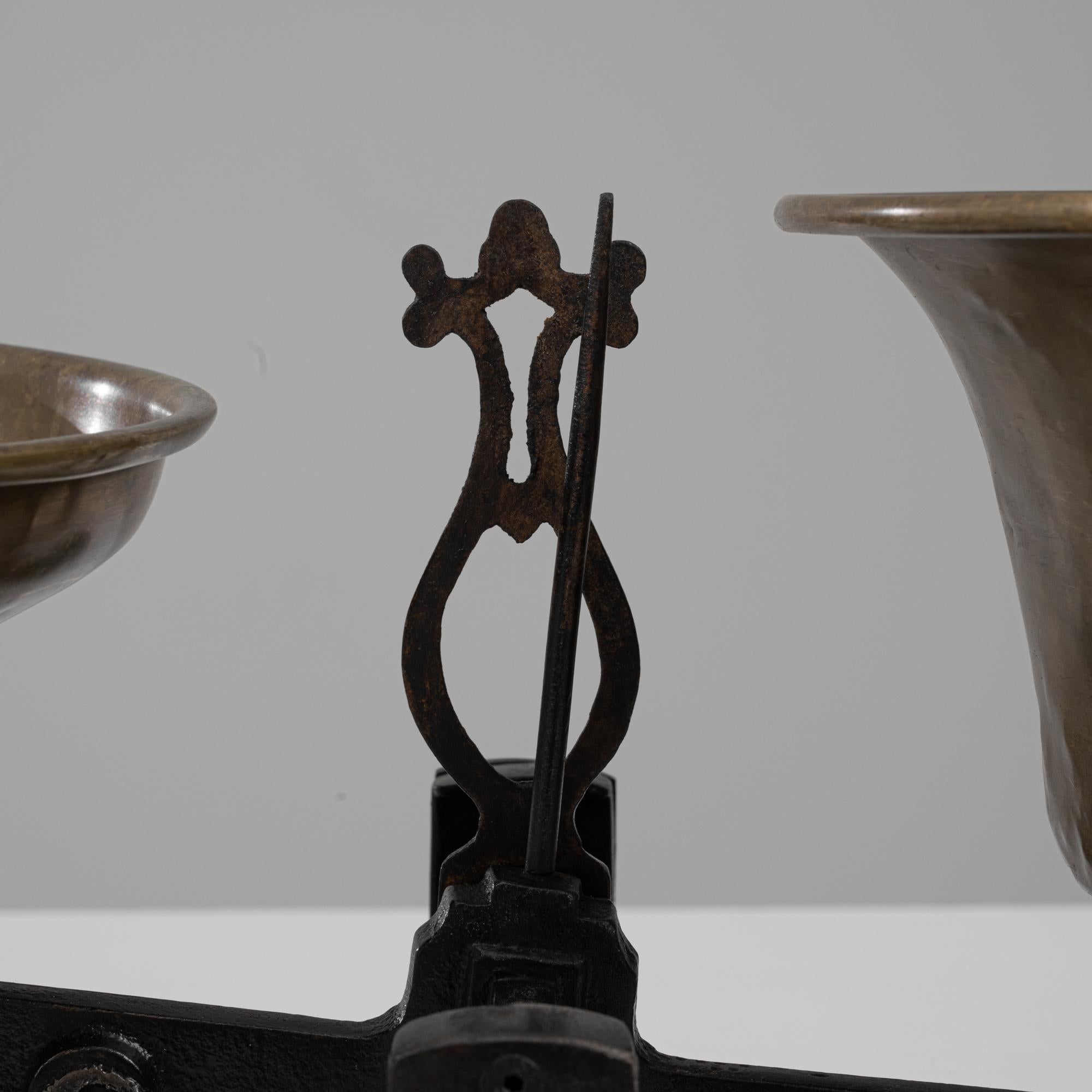 Scala francese in ferro e ottone del XIX secolo in vendita 2