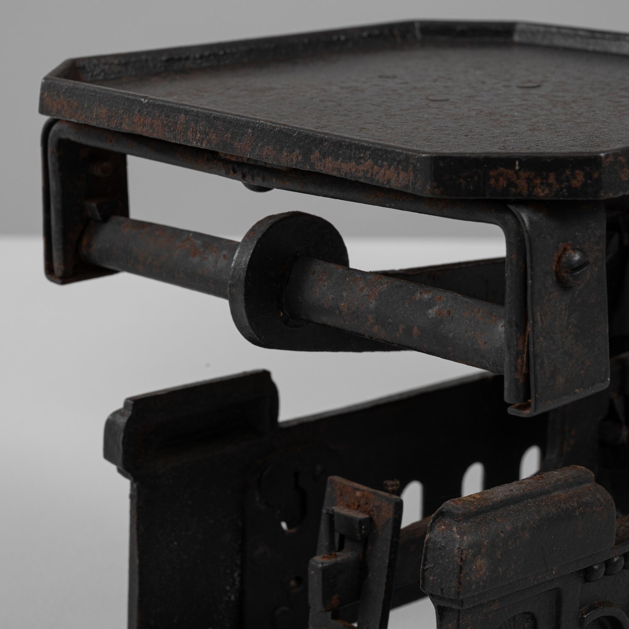 Scala francese in ferro e ottone del XIX secolo in vendita 3