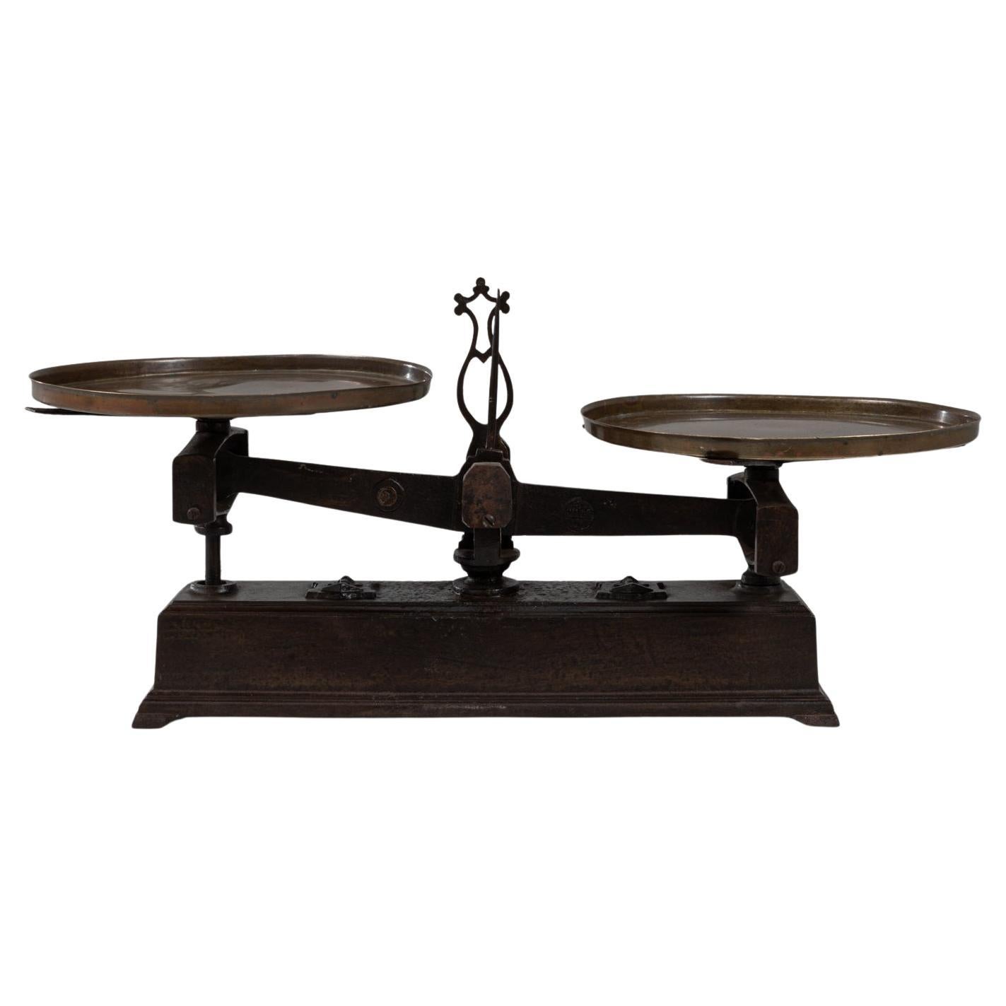 Scala francese in ferro e ottone del XIX secolo