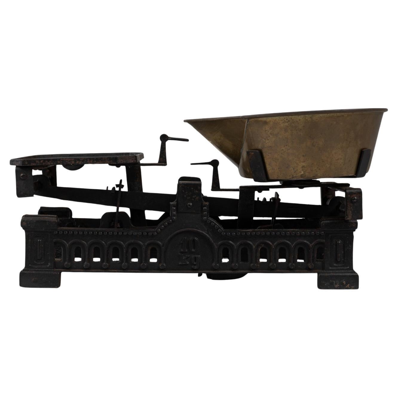 19th Century French Iron & Brass Scale