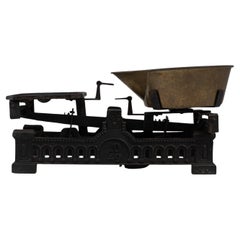 Antique 19th Century French Iron & Brass Scale