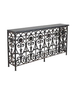 19th Century French Iron Console