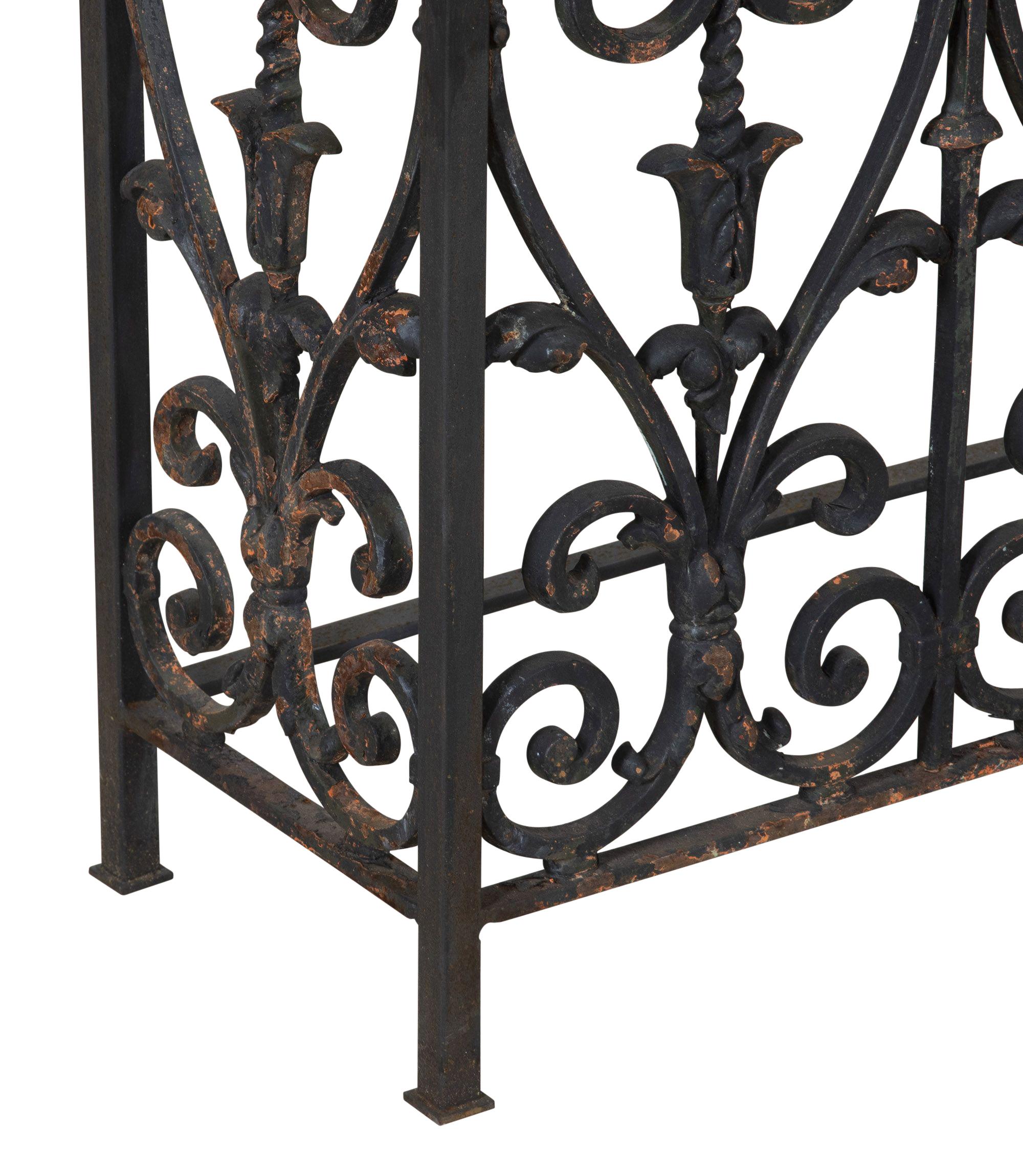 19th Century French Iron Console For Sale 2