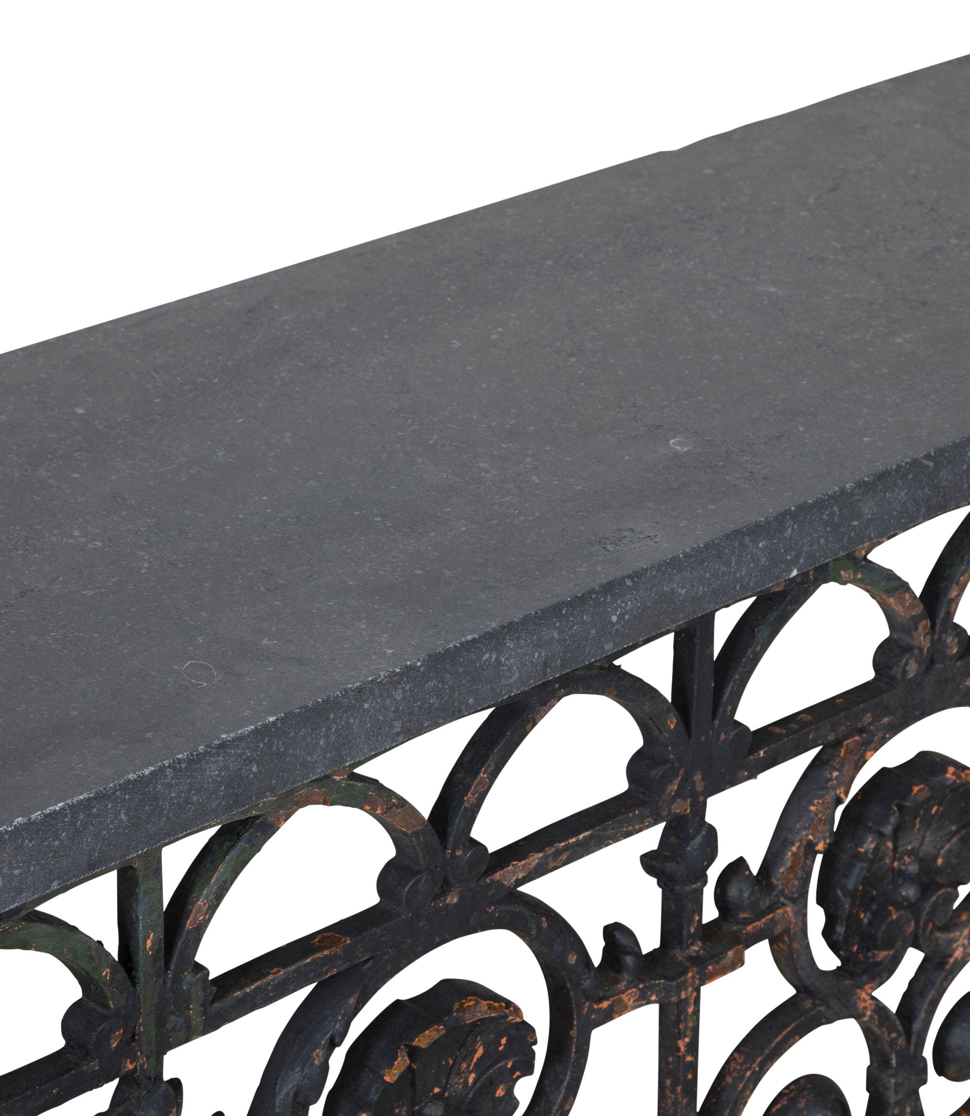 19th Century French Iron Console For Sale 4