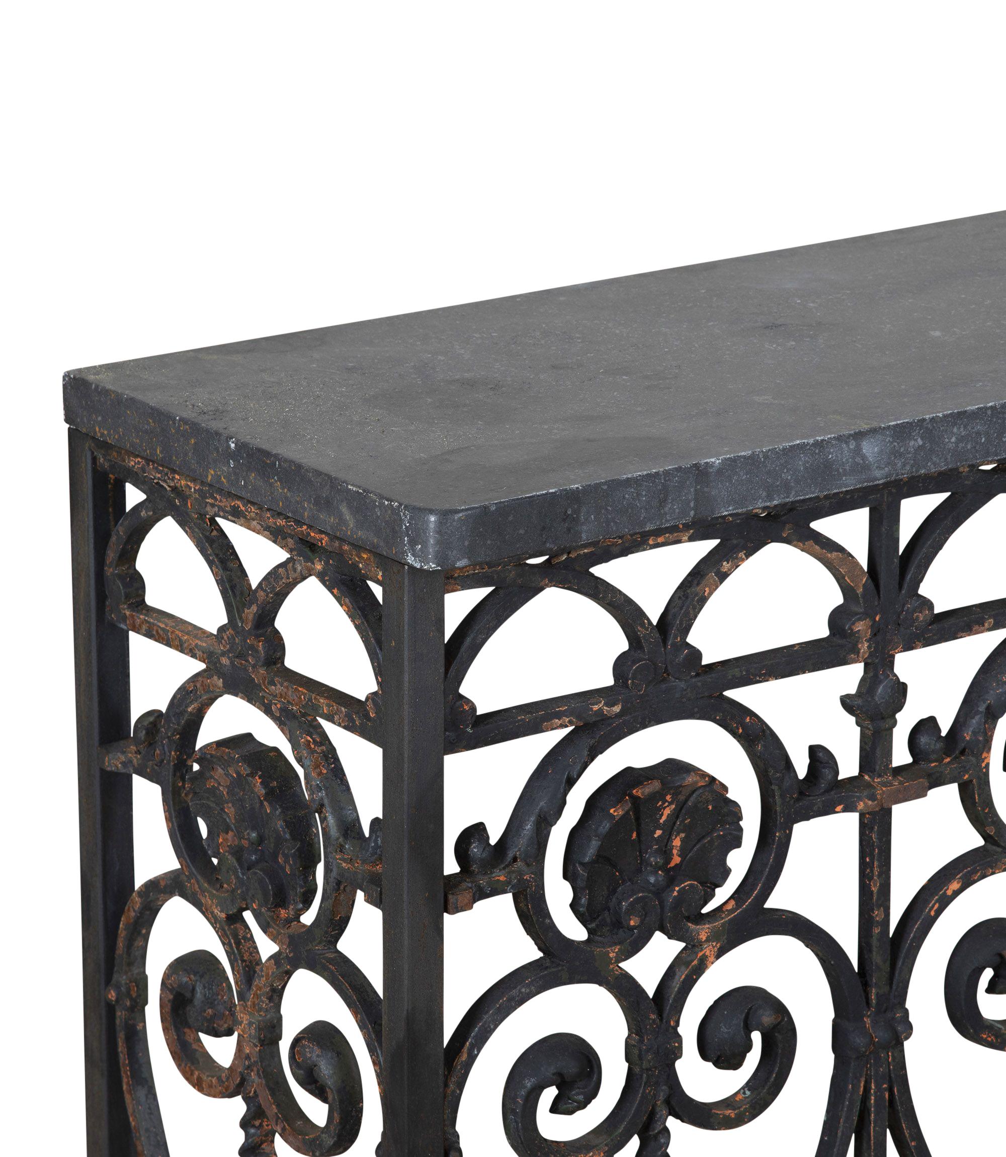 19th Century French Iron Console For Sale 5