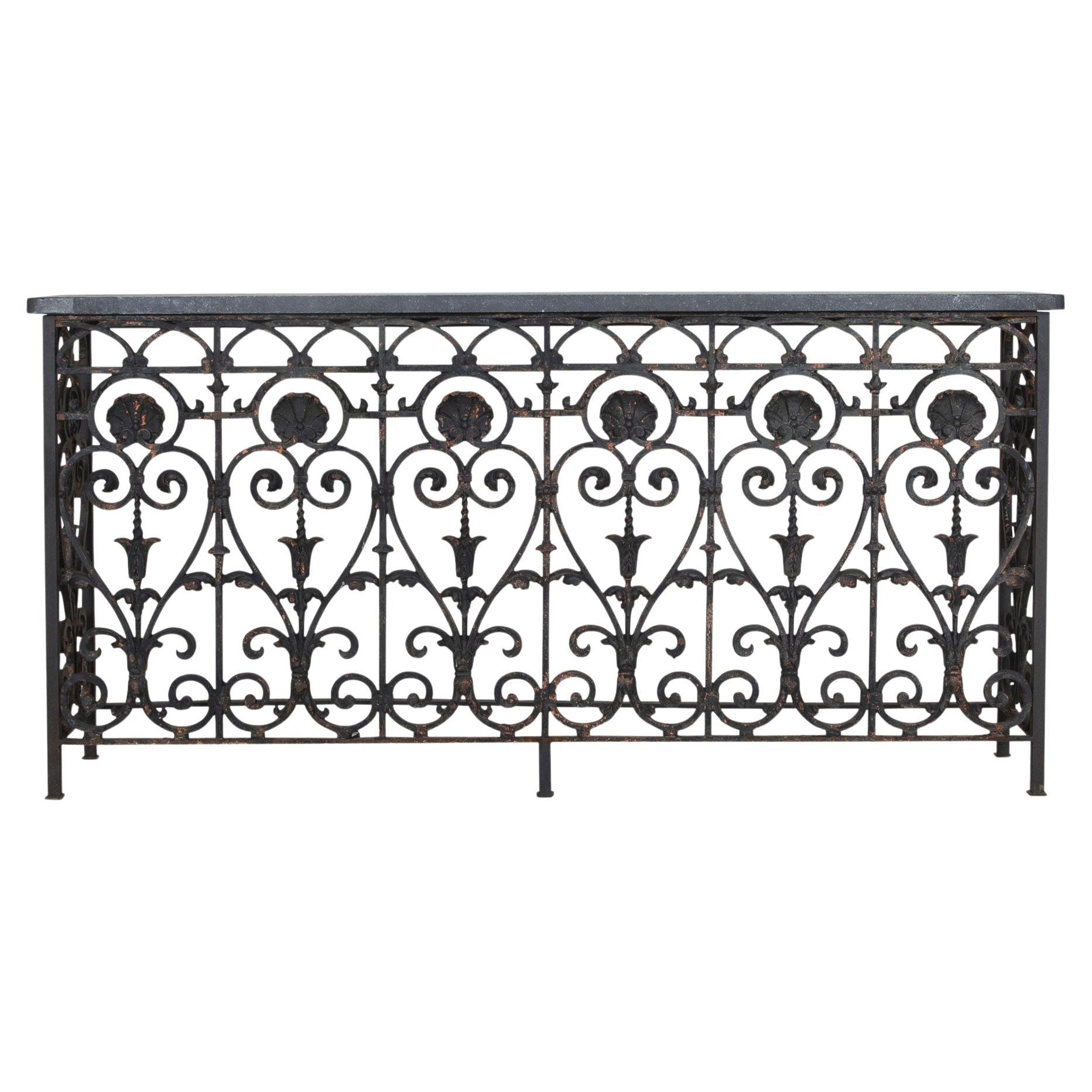 19th Century French Iron Console