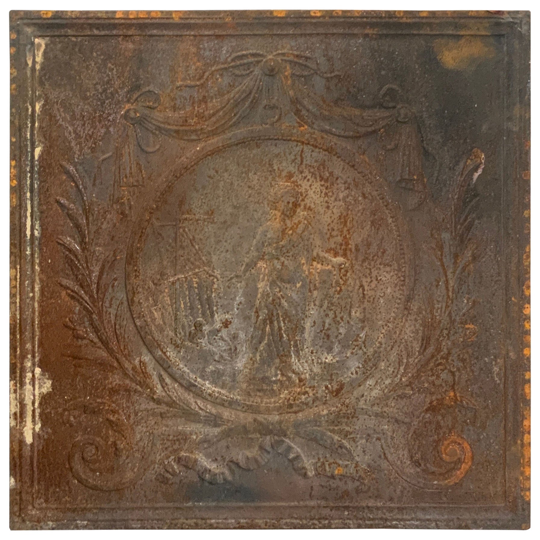 19th Century French Iron Fireback