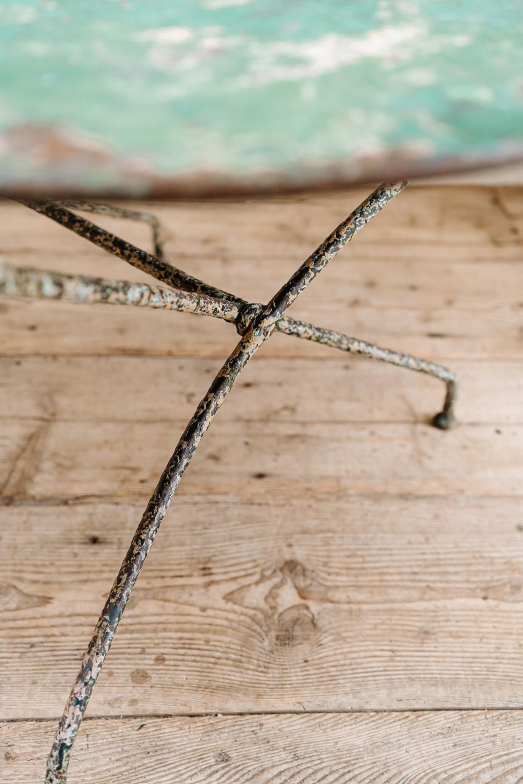 19th Century French Iron Folding Table 6