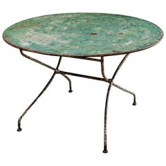19th Century French Iron Folding Table