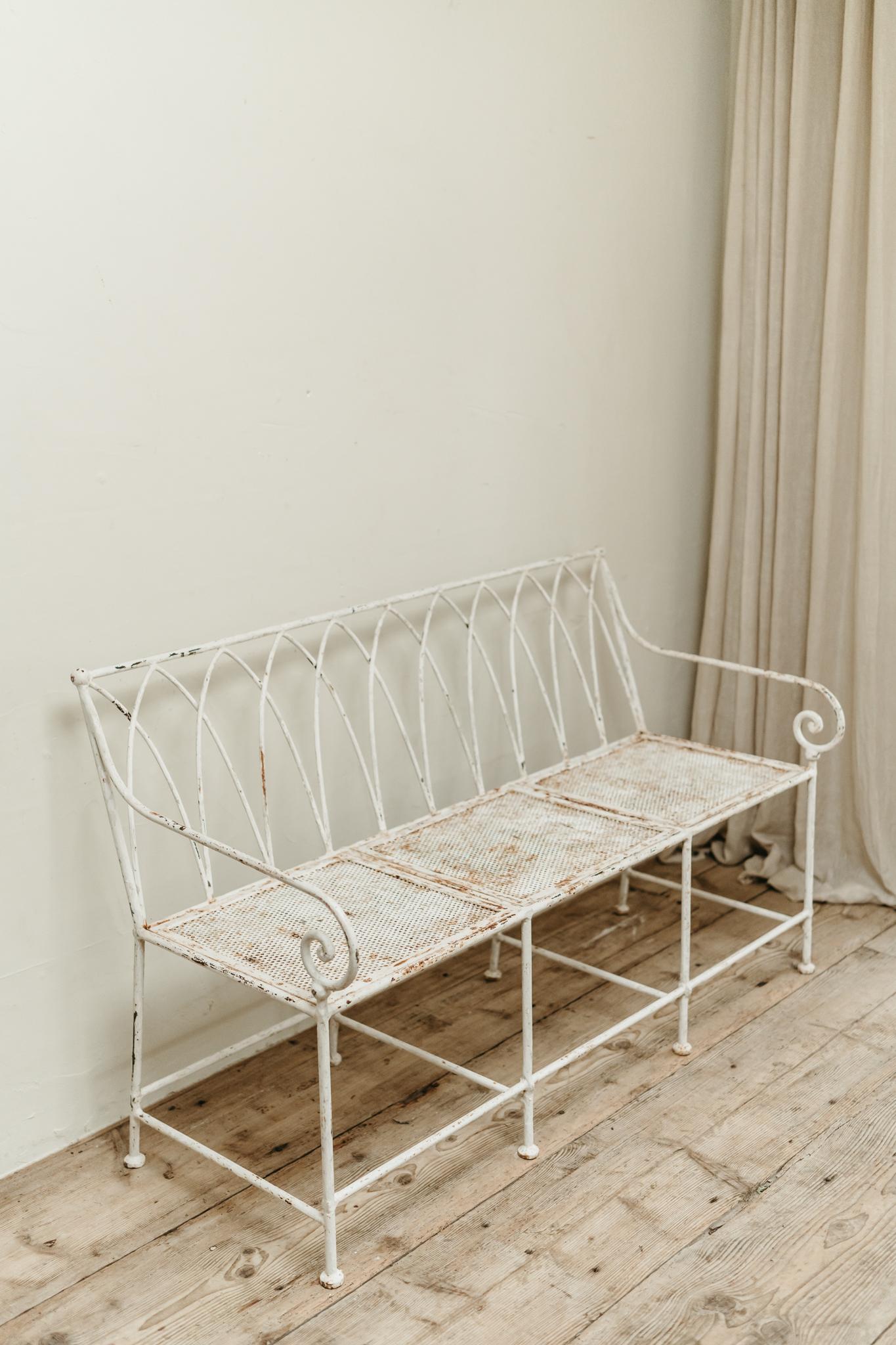 19th century French iron garden bench ... For Sale 5