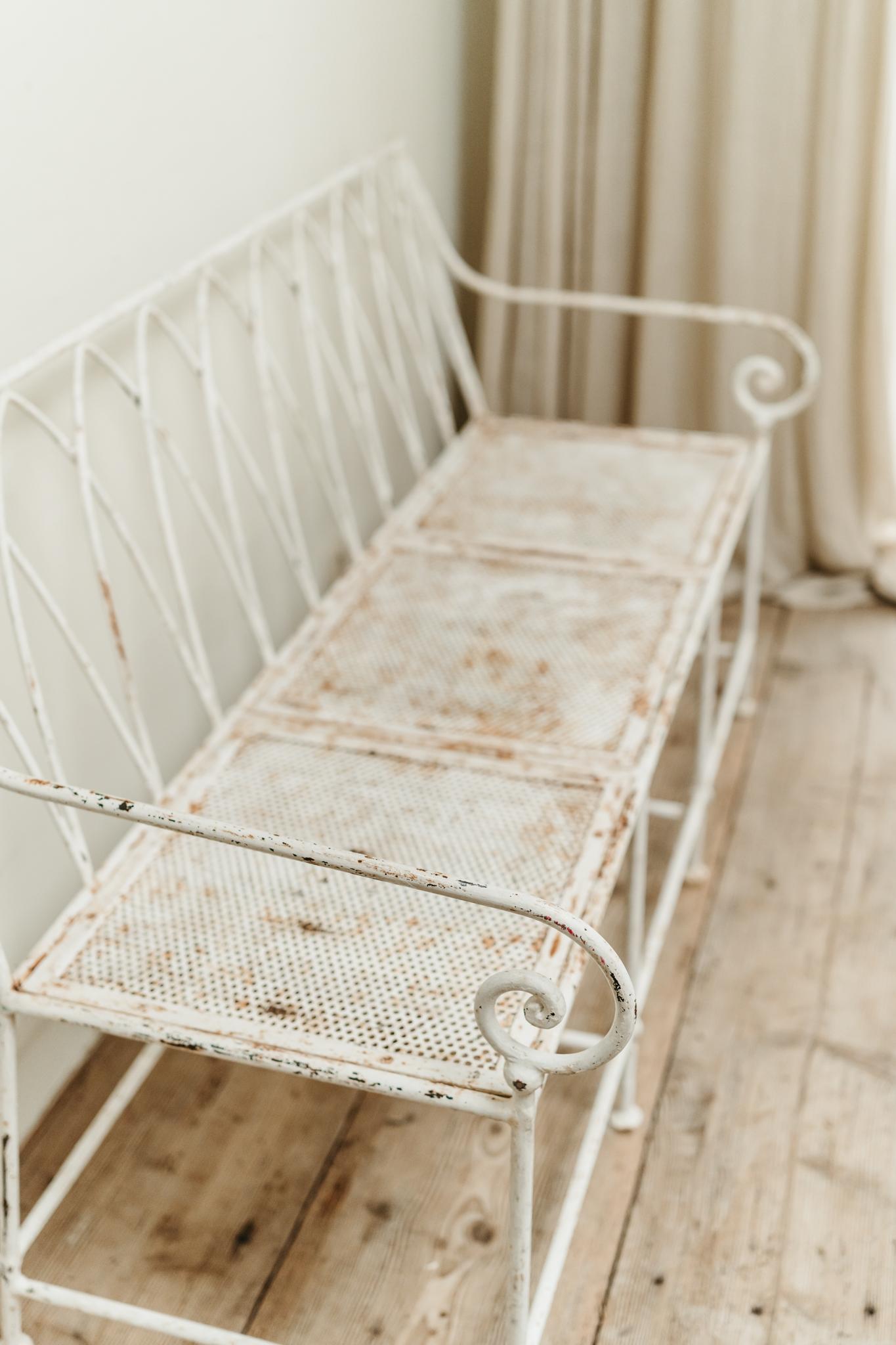 19th century French iron garden bench ... For Sale 7