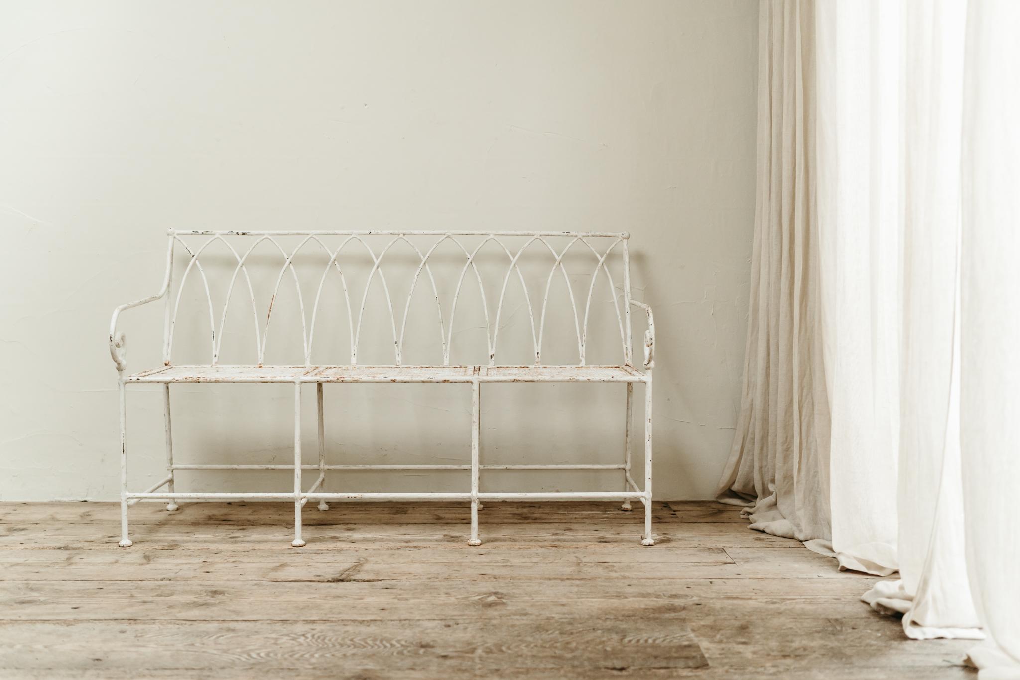 19th century French iron garden bench ... For Sale 1