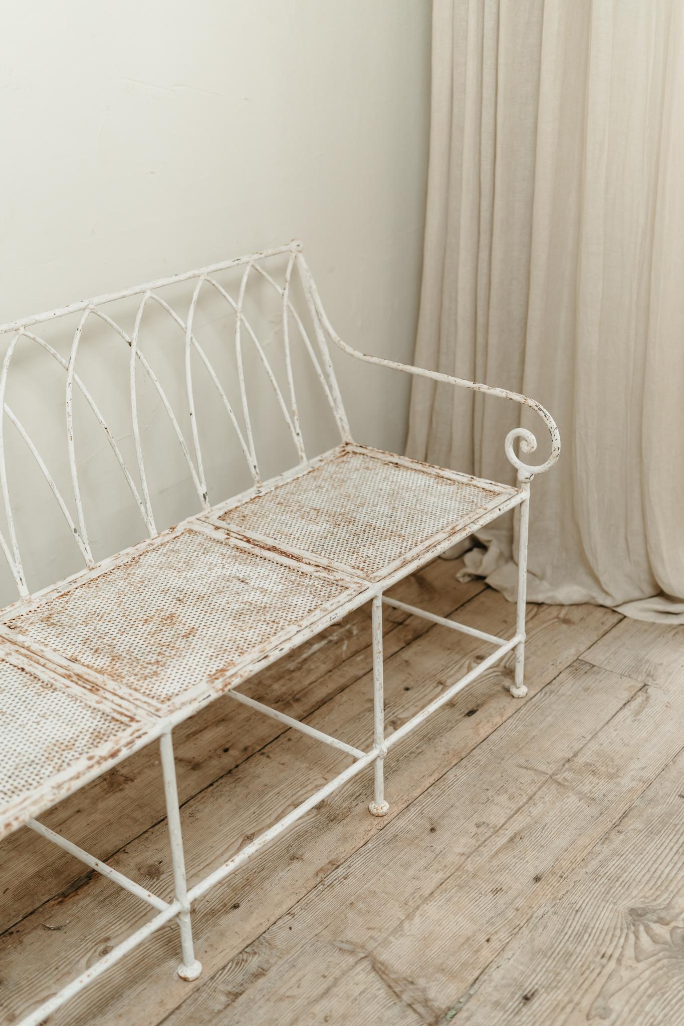 19th century French iron garden bench ... For Sale 3