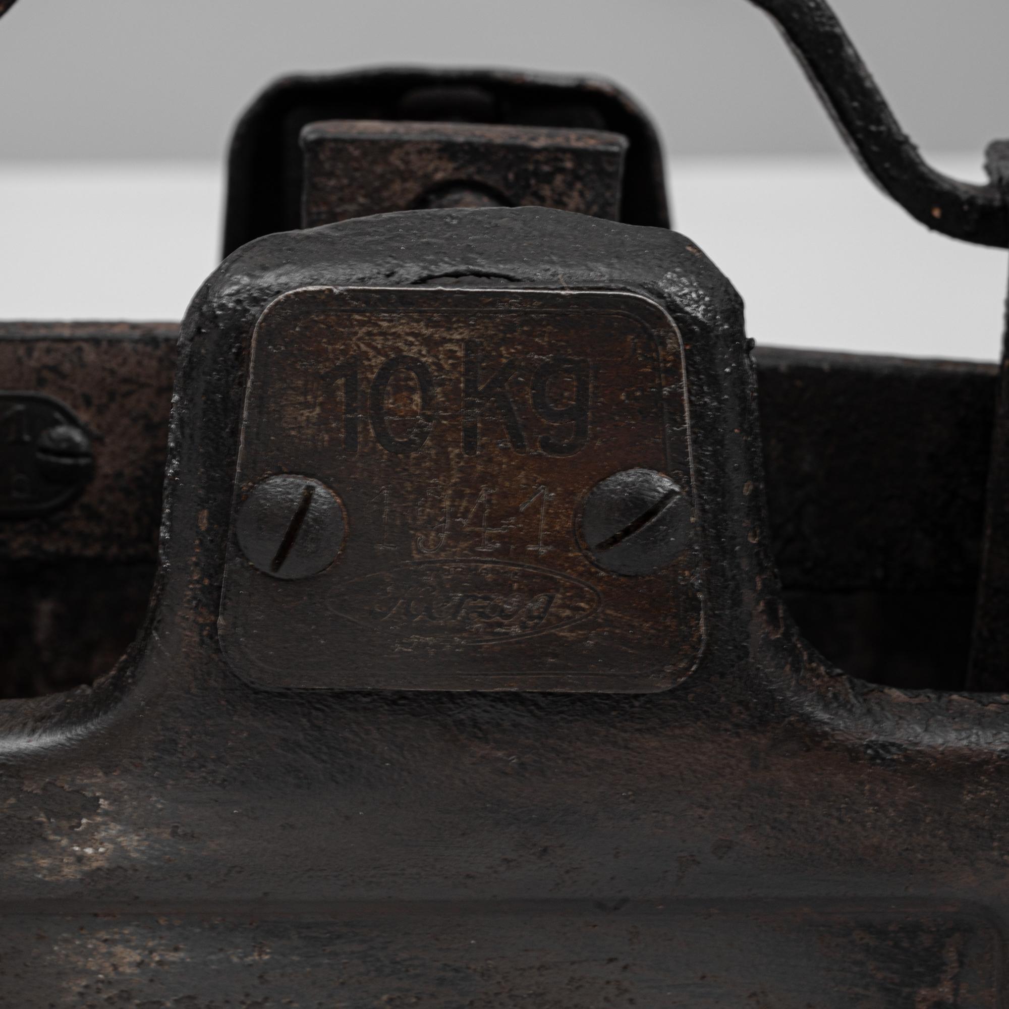 Scala francese in ferro e marmo del XIX secolo in vendita 5