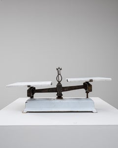 19th Century French Iron & Marble Scale